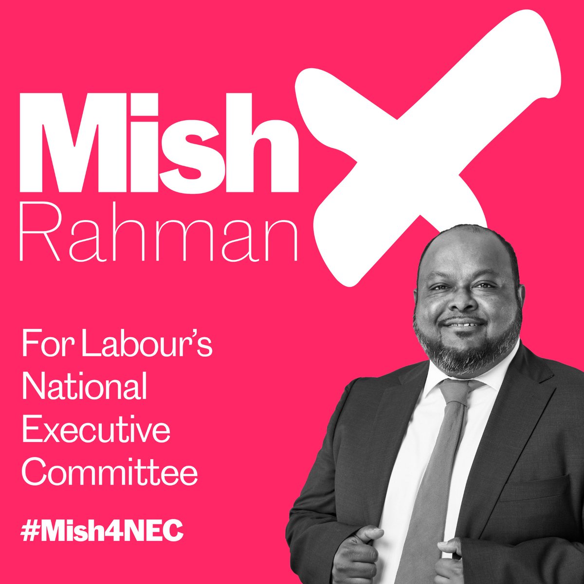 mish_rahman's tweet photo. I will be restanding as a candidate for Labour's National Executive Committee as part of the @CLGALabour and @PeoplesMomentum backed slate with Jess Barnard, Gemma Bolton and Yasmine Dar.

I am asking for your support and to nominate us in your CLP's https://t.co/U1NJdVt7sR