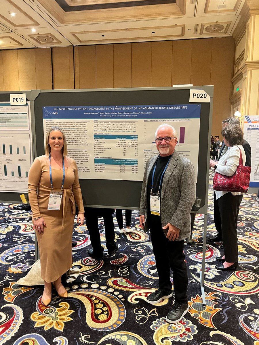 On Friday our team Dr. @lrkosinski and Leslie Athmer presented our latest research at the Crohn’s & Colitis Congress, convening #IBD experts to transform patient care.

#CCCongress24 #patientengagement #digitalhealth #outcomesresearch