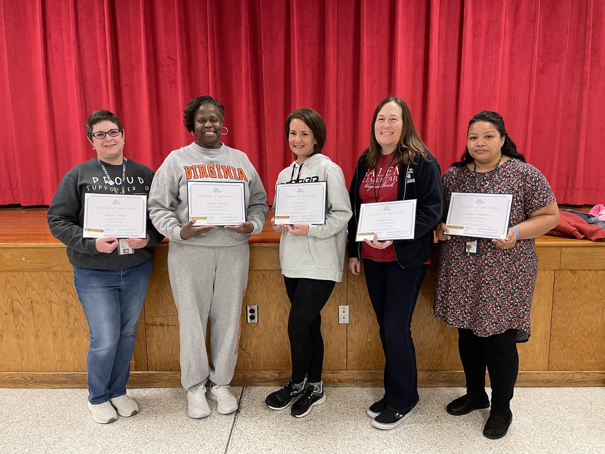 Congratulations to our service award members on their years of dedication to <a href="/vbschools/">VBSchools</a> 🧑‍🏫