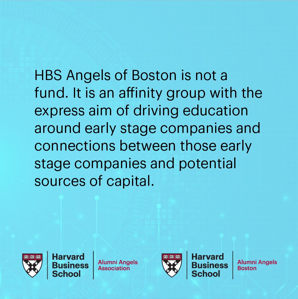 We are an affinity group with the express aim of driving education around early stage companies and connections between those early stage companies and potential sources of capital
#harvard #harvardbusinessschool #harvardalumni #hbs #entrepreneur #newventure #alumniangelsBoston