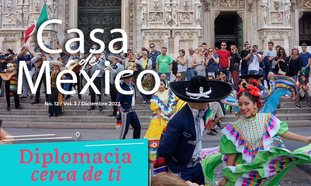 Les presentamos la 12va edición de la revista del <a href="/IME_SRE/">IMME</a> #CasaDeMexico. En esta ocasión con las actividades de cierre en la red consular <a href="/SRE_mx/">Relaciones Exteriores</a> del muy productivo año 2023 . Léanla y compártanla : ime.red/casa-de-mexico…