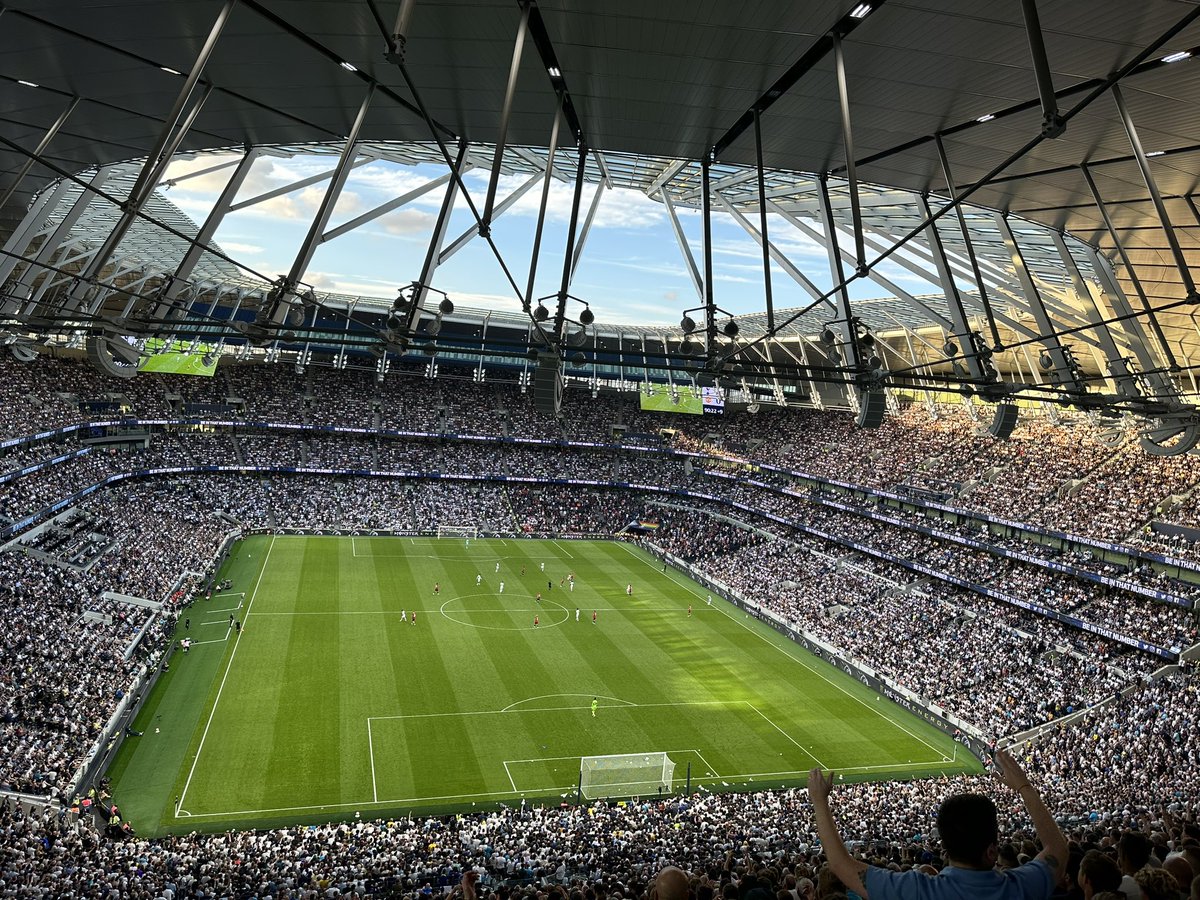 Ticket for <a href="/SpursOfficial/">Tottenham Hotspur</a> v <a href="/BrentfordFC/">Brentford FC</a> available for this Wednesday night. Face value. Picture is the view from my seat .