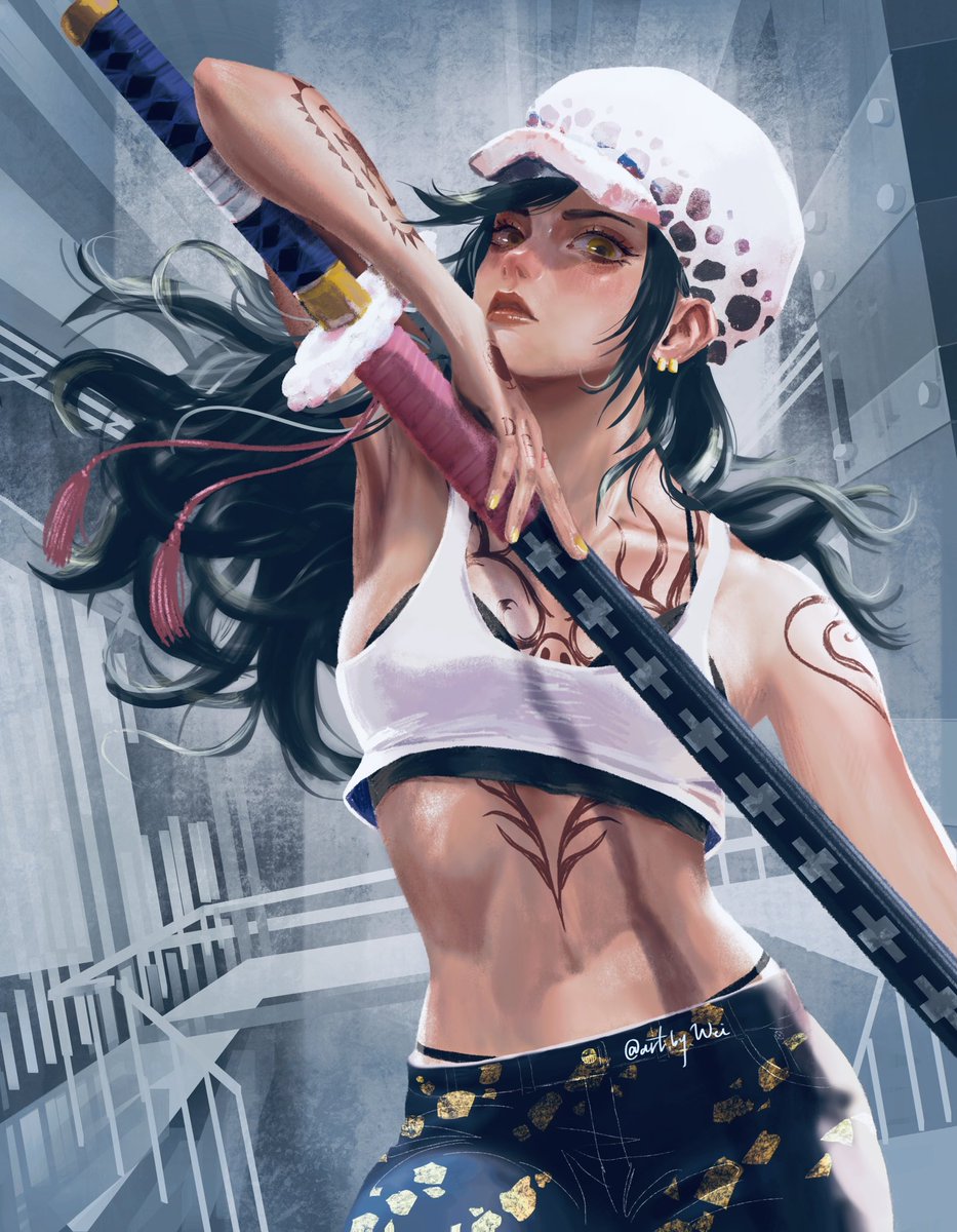 female Law
redraw from One Piece Manga 1063

The animation should be reaching this scene soon. I’ve always had a wish – I hope to hear fem Law's voice (voice actor : Kamiya Hiroshi) 
she’s really too cute😳💗🫣

#onepiece #law #TrafalgarLaw #femLaw