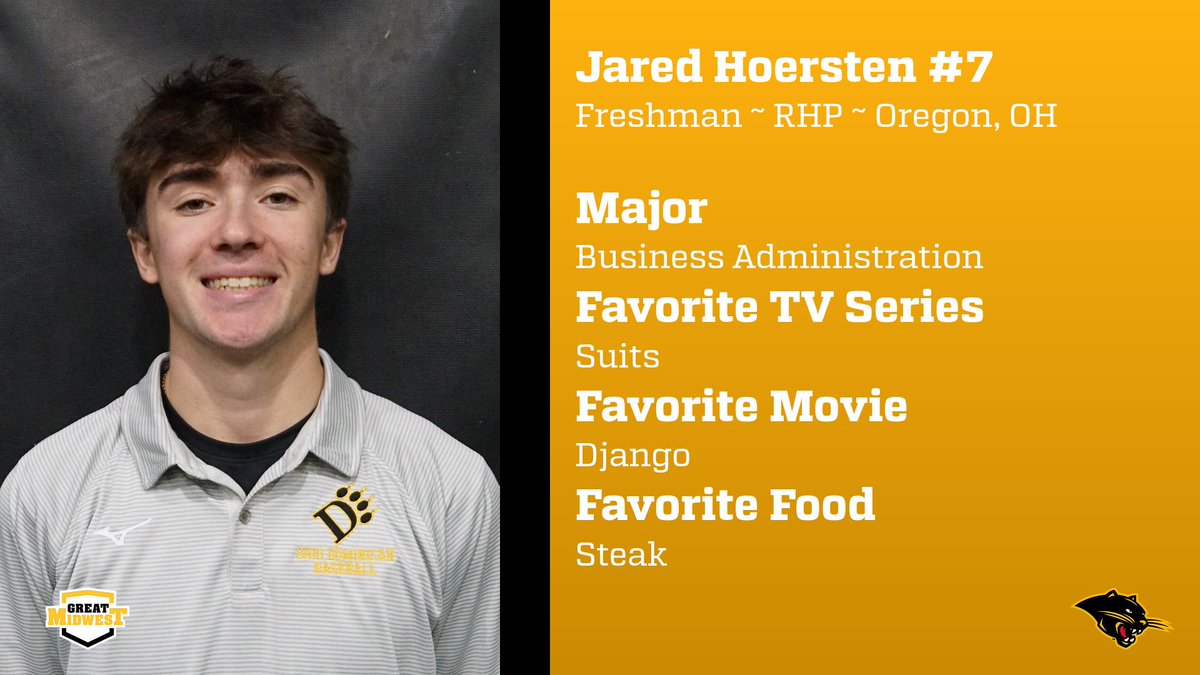 ODUBaseball_'s tweet photo. We are exactly one week away from taking the field! Freshman - Jared Hoersten continues our countdown to first pitch! #7daysaway https://t.co/pDnZUt0g1L