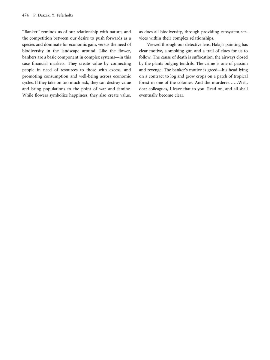 LadyRimbaud's tweet photo. This essay tells us 100% of nothing about what the artist intended to communicate or about the symbolism of the artwork in question. This essay is a Rorschach test for what is in Daszak’s mind. 3/17 https://t.co/xDkqhThPCA