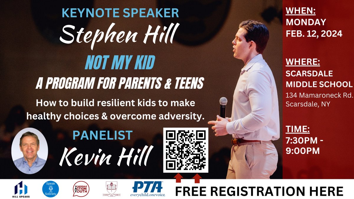SFCS10583's tweet photo. Parents and Teens:  Please join us on Monday evening Feb 12th at 7:30 pm.  Scarsdale Middle School.  Sponsored by Scarsdale Action for Youth (SAY). https://t.co/dNLFo9NlCb