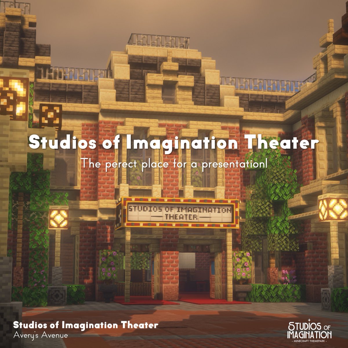 Time to put on a show!🎭

Soon we will welcome you into our brand new theater!

💬 Join our Discord server! studiosofimagination.net/discord