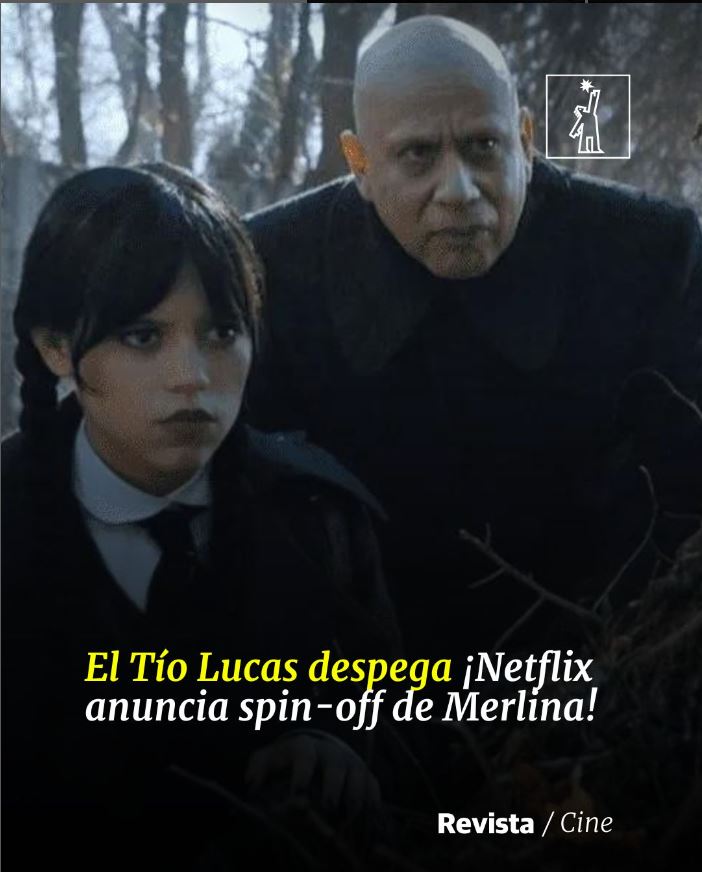 DiarioLibre's tweet photo. ✨ |#RevistaDL| El universo de ´Merlina´ (Wednesday) en Netflix sigue expandiéndose, y esta vez es el carismático Tío Lucas Addams quien se lleva el protagonismo con su propio spin-off.   

https://t.co/B5D3W8UmKq 

#DiarioLibre #Merlina #Netflic https://t.co/QphECW4upA
