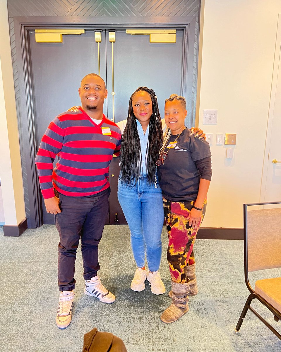 Tanya & Quintin at the “We Got The Power” cohort of @blackfutureslab with Alicia Garza @chasinggarza !!!! ⭐️