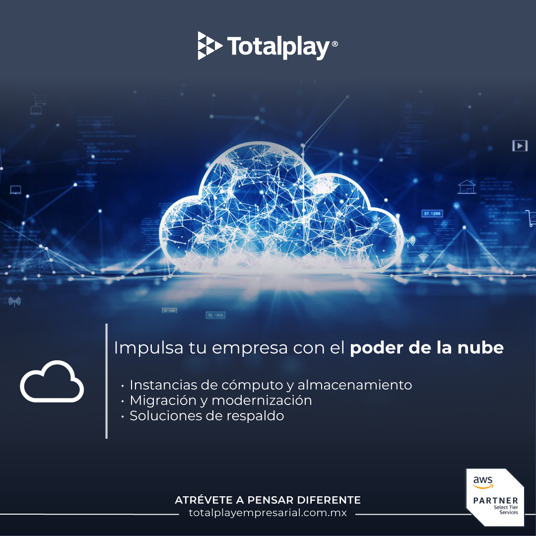 TotalplayEmp's tweet image. La alianza de la Unidad Empresarial y de Gobierno de Totalplay con AWS le dará a tu empresa todo el #PoderDeLaNube. ¿Ya conoces nuestro robusto portafolio de soluciones?

Llámanos al 800 188 0002 para ser atendido por uno de nuestros expertos.