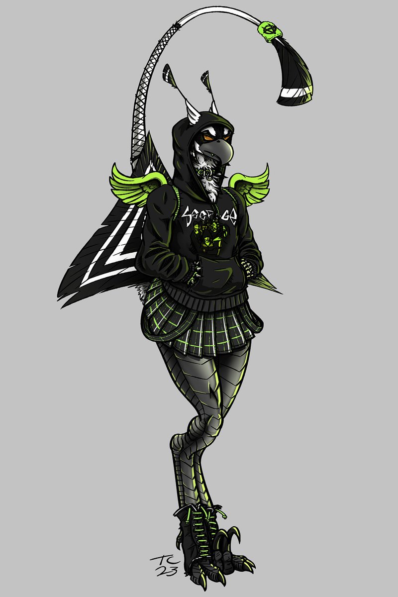 WorldOfAvania's tweet photo. I intended to finish the Millenial!Chasse #pinup with flat rendering, but I kept adding and tweaking... and I'm extremely pleased with the result! Certainly something different for me, and it was fun to embrace #2000s mall fashion... Guess I had #hypnospace on the brain too BWL https://t.co/bgOX7Tqemk