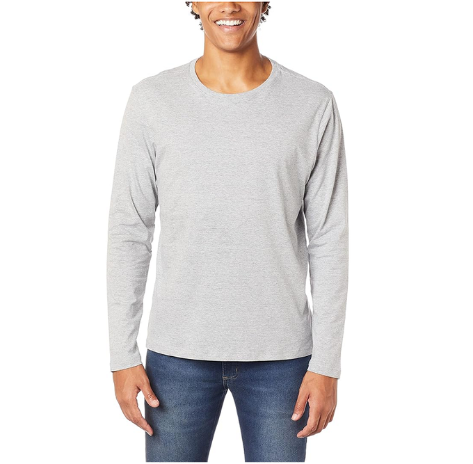 Camiseta Ml Gola Careca, Simples, adulto-unissex TAM PP