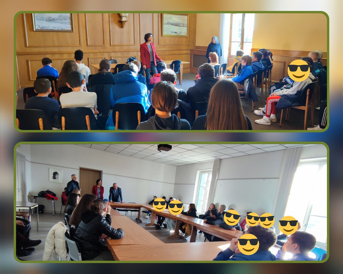 AdjointP10676's tweet photo. Les délégués de 4ème  du collège Fernand Bouvier ont visité la mairie de St Jean de Bournay. Un moment de prise de conscience de l'importance de l'engagement citoyen en présence d'élus, ponctué par un échange avec monsieur le Maire. De quoi créer ou confirmer des vocations! https://t.co/j3L4jNByX5
