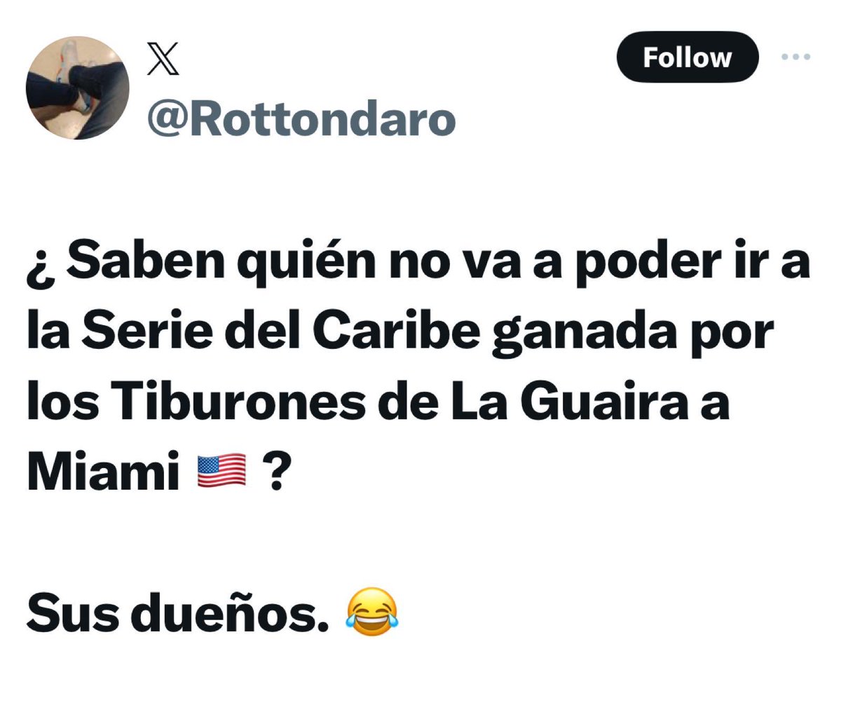 napoleonbravo's tweet photo. Sabes quien no va poder ir a la serie del Caribe? https://t.co/q9g7Qf8j1u