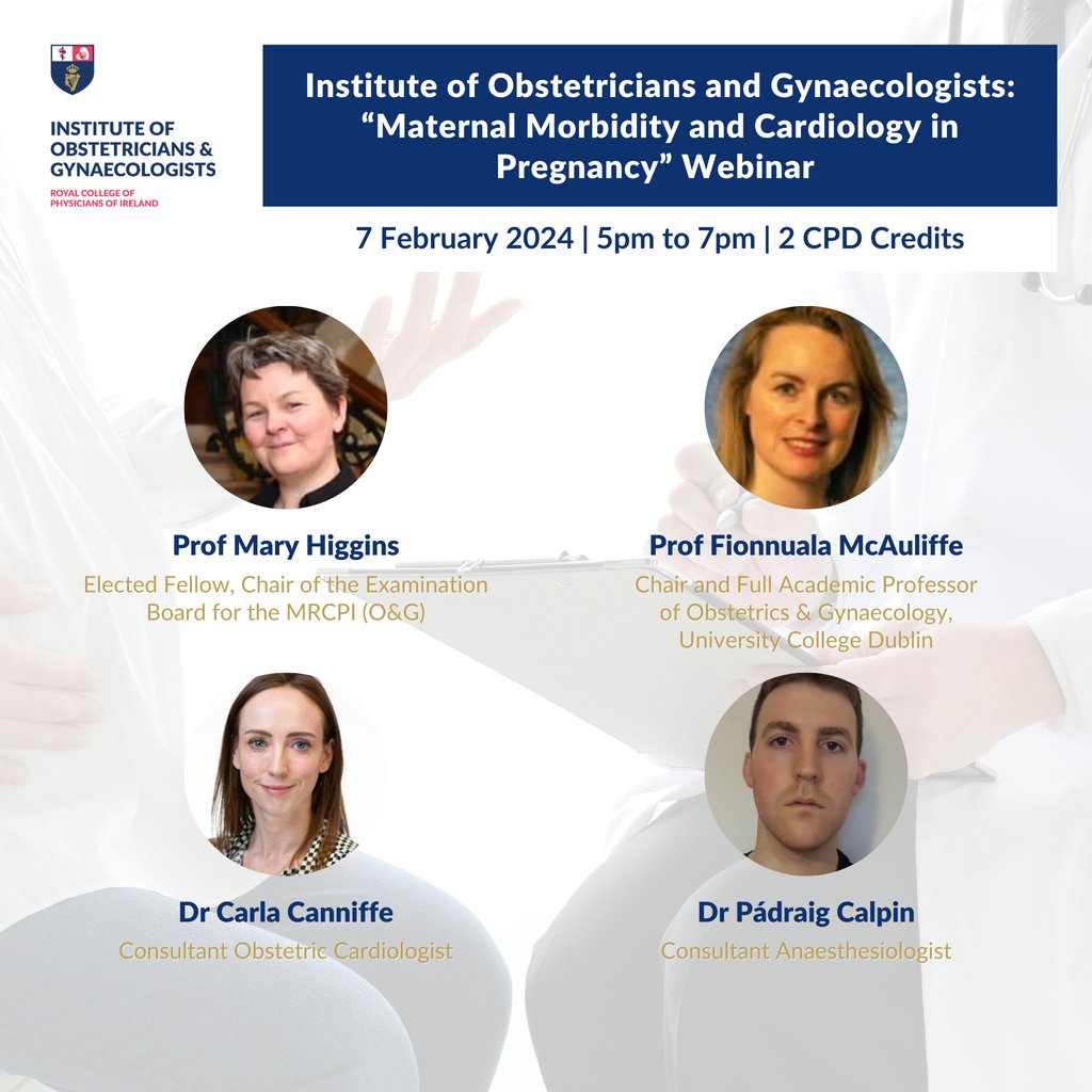 Join us for an upcoming webinar on Maternal Morbidity &amp; Cardiology in Pregnancy. 

📅 7 February 2024⁠
⏰ 5pm to 7pm⁠
2️⃣ CPD Credits⁠
⁠
Book now 👉 eur.cvent.me/5ok5D