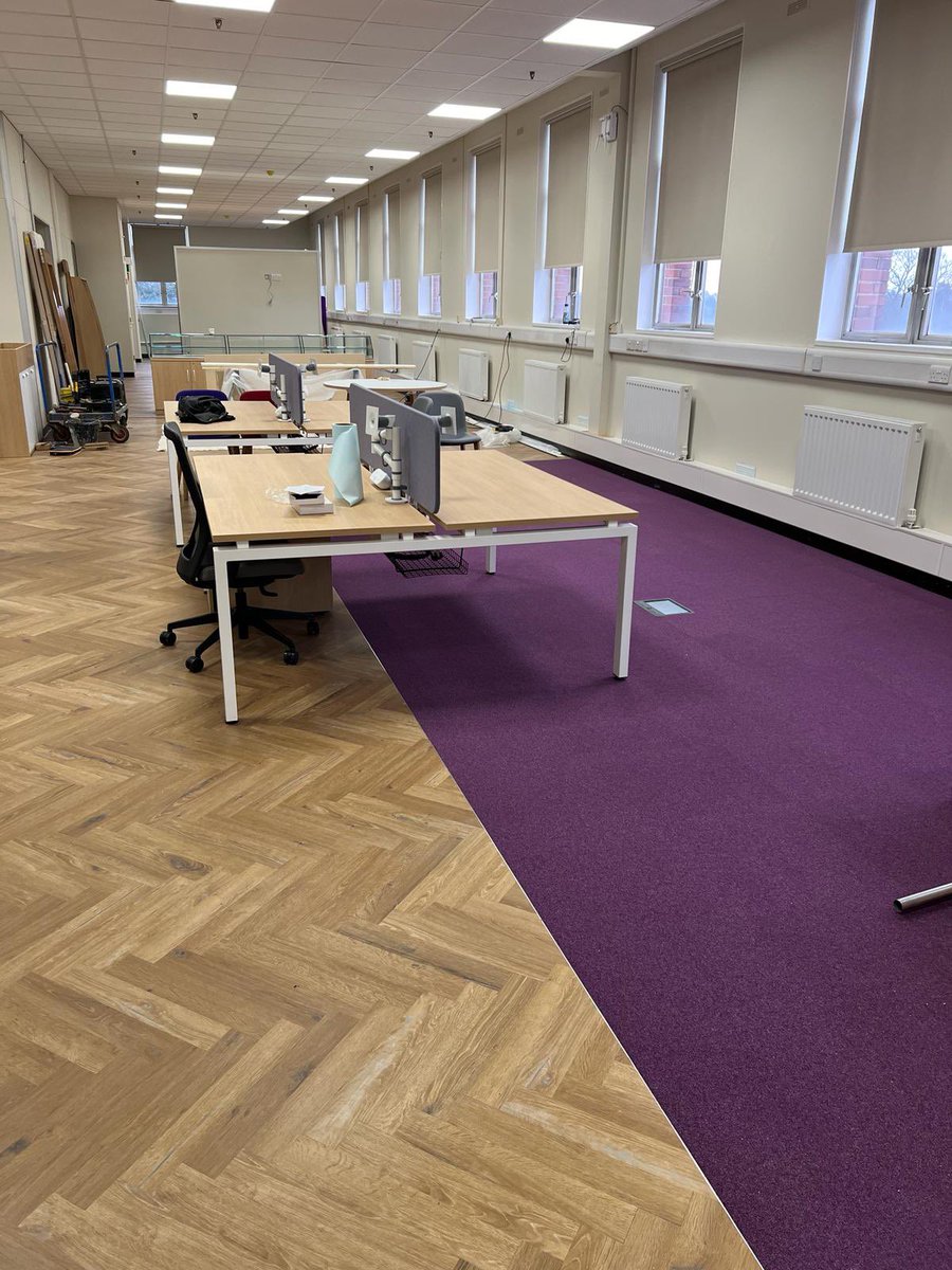 siteform_f's tweet image. Another SWEET project handed over, this time it’s for @CBRE at @CadburyUK
Using @KarndeanFloors and @Gradus_World