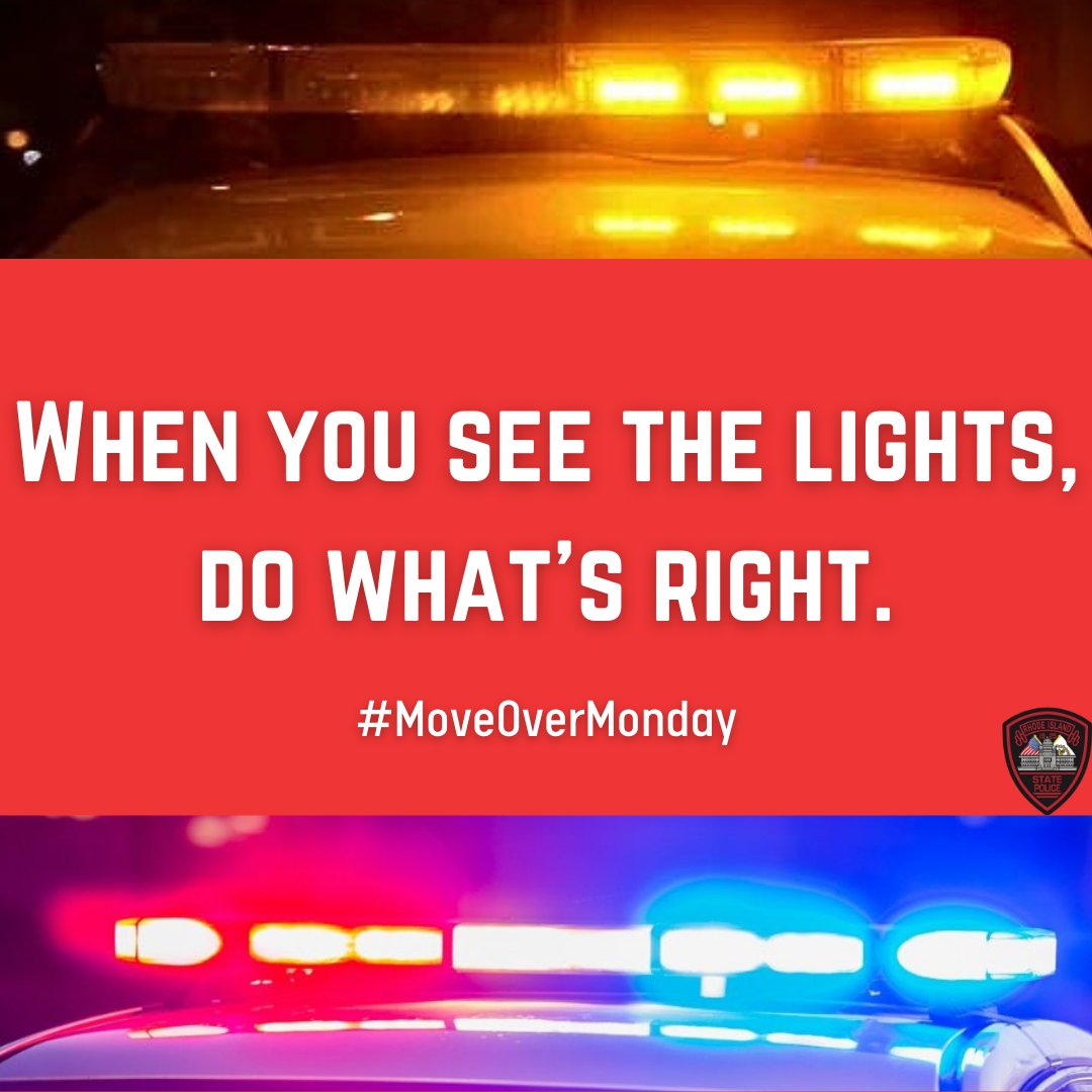 It’s #MoveOverMonday. Keep an eye out for those essential emergency lights - blue, red, or yellow. Give a clear lane to our first responders and play your part in keeping them safe. #AlwaysThere