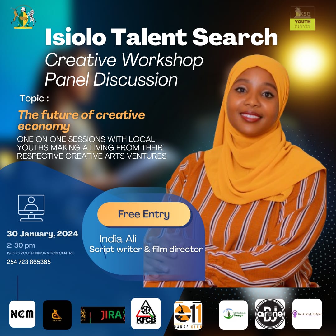 indiana_am's tweet photo. Don't miss out on this excellent opportunity Join us tomorrow from 9 am to 6 pm &amp; showcase your talents alongside other creative minds in Isiolo. This is your chance to network &amp; take the first steps towards achieving your dream, come and seize this opportunity https://t.co/3IJYrHwhvX