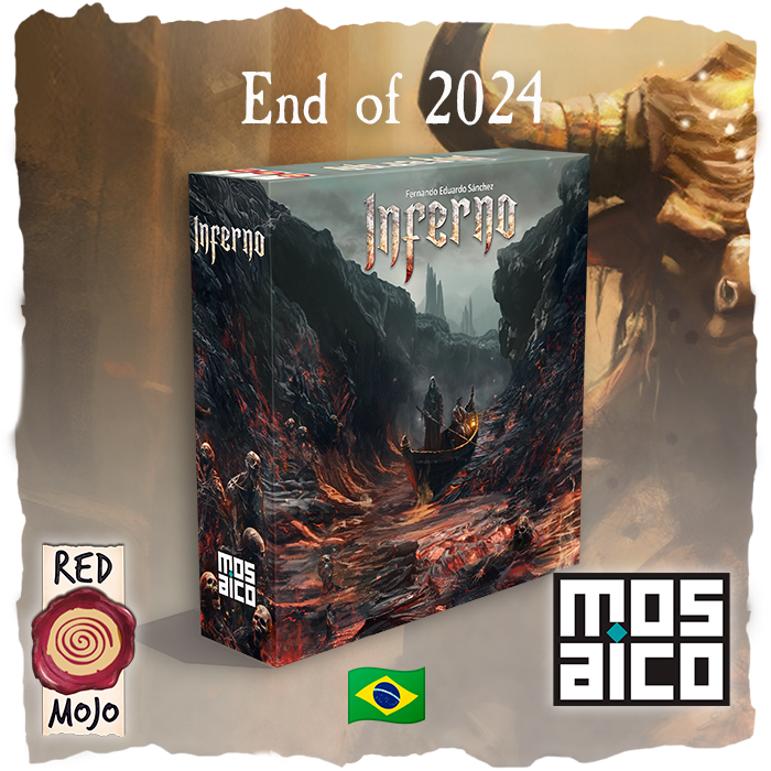 RedMojoGames's tweet photo. 🇧🇷 @MosaicoJogos publicará Inferno em português. Antes do final do ano, o inferno se desatará no Brasil.🔥
🇬🇧 Mosaico Jogos will be publishing Inferno in Portuguese. Before the year ends, Hell will break loose in Brazil. https://t.co/bFrXXkIpaO