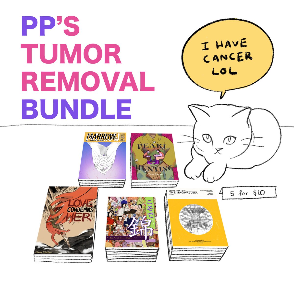 PP had a lump removed, which turned out to be mammary gland cancer. Please help us cover the surgery fee while we decide what our next step is going to be 😭 https://itch.io/b/2275/pps-tumor-removal-bundle