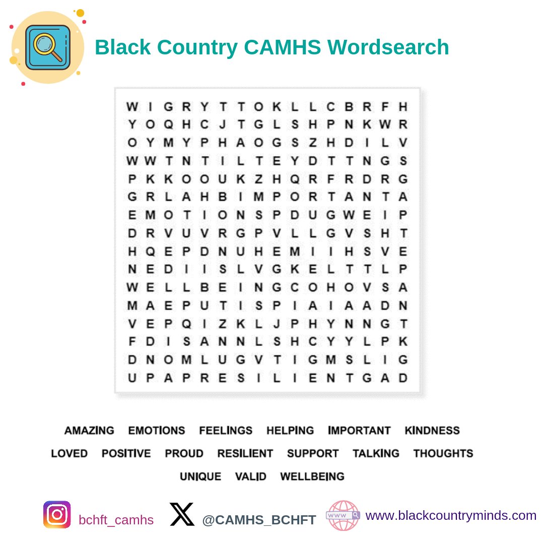CAMHS_BCHFT's tweet image. It's #NationalPuzzleDay a great opportunity to unwind with a puzzle.

Playing games and puzzles can help to distract from unhelpful thoughts and can promote calmness and relaxation 

Here's a fun puzzle from us to you!