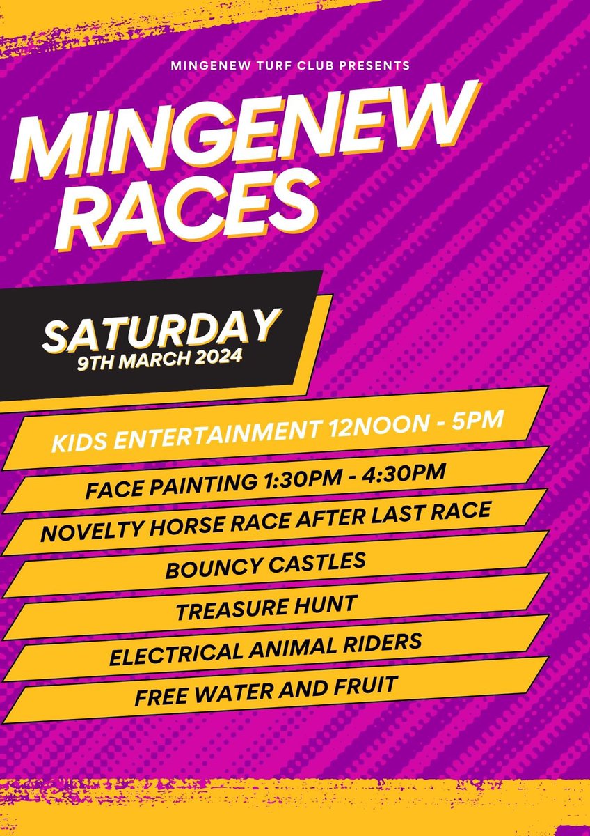 Mingenew Races is on Saturday 9th March 2024!