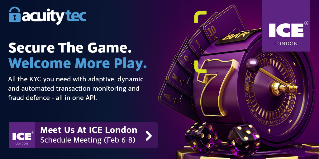 W're going to @ICE365Global Feb 6-8 in #London. Discover our #iGaming solution that secures players, deposits and payouts seamlessly with on-demand #KYC, live monitoring, advanced #riskscreening, adaptive and predictive #fraudprevention Learn more - buff.ly/497CZly