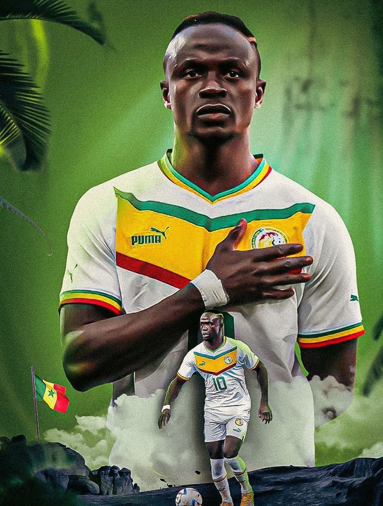 Chapzdon's tweet photo. The KING 👑 of Africa plays today. #AFCON2023 #Mane https://t.co/MgM0y2s74Q