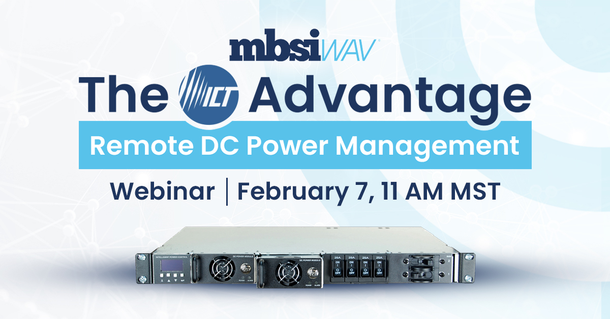 mbsiwav's tweet photo. Join us for a webinar with ICT on February 7th! Learn how remote power management can reduce costs, improve reliability,  and more.

Sign up here: https://t.co/FMZCAILHqm

#RemotePowerManagement #ICT https://t.co/l5Xjd2VWIZ