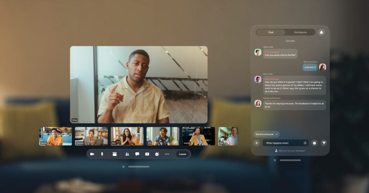 AnaKanaVR's tweet photo. Zoom meetings are about to get weirder thanks to the Vision Pro https://t.co/wIcvCC0hv9 https://t.co/vs6zvvFwKI
