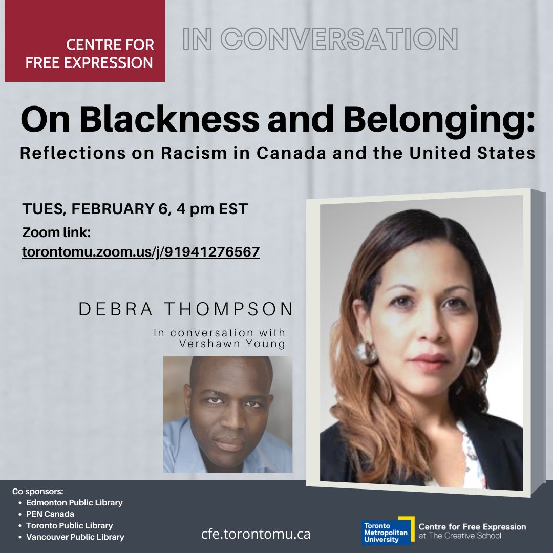pencanada (@pencanada) on Twitter photo š
Save the date: Tuesday February 6, 2024 for "On Blackness and Belonging"
Join @debthompsonphd in conversation with <a href="/YoungVershawn/">Vershawn Ashanti Young</a>, an American-born writer, actor, lawyer, and professor of Black Studies at the University of Waterloo. š
Save the date: Tuesday February 6, 2024 for "On Blackness and Belonging"
Join @debthompsonphd in conversation with <a href="/YoungVershawn/">Vershawn Ashanti Young</a>, an American-born writer, actor, lawyer, and professor of Black Studies at the University of Waterloo.