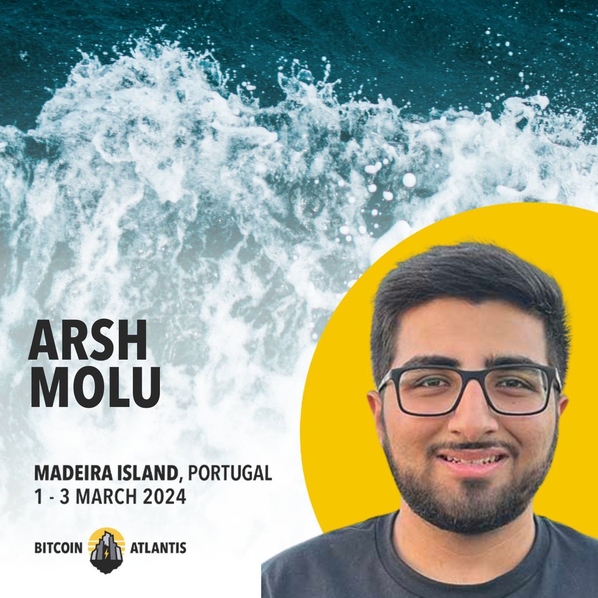 Welcome @arshmolu, a champion of financial freedom at @HRF and Co-founder of @GenBitcoiners. Thrilled to have you! 🌐 #ArshMolu #BitcoinSpeaker