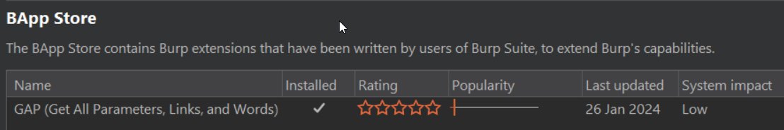 GAP is now the <a href="/Burp_Suite/">Burp Suite</a> BApp store 🤘
Go give it a go, give some feedback, give it a rating, and go get all those links, parameters and custom wordlists!
#BugBounty