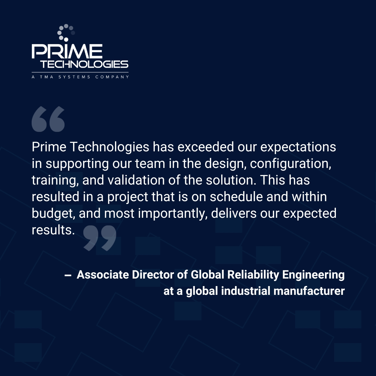 TMA_Systems's tweet image. The world’s leading manufacturers trust Prime Technologies for their calibration management needs. Find out why: hubs.ly/Q02j2BBh0

#PrimeTechnologies #CalibrationManagementSoftware #TMASystems #PCX #ProCal #DeviceSync #PrecisionTesting