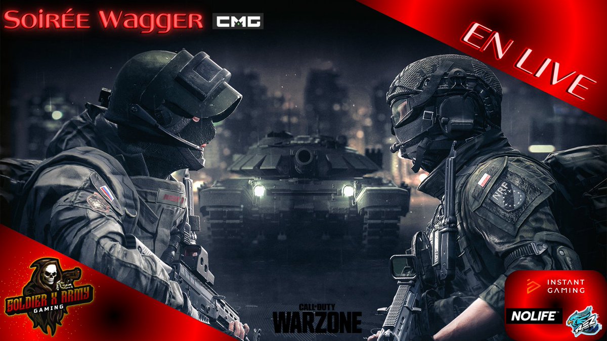 Soldierx63's tweet photo. Soldat !!!

On attaque la semaine avec un nouveau tournoi wagger en compagnie de mama @Be2nouu !!!

▶️https://t.co/DmiOLGAnsj

#twicthfr #TwitchStreamers #Warzone #wagger https://t.co/7tmgU492V2