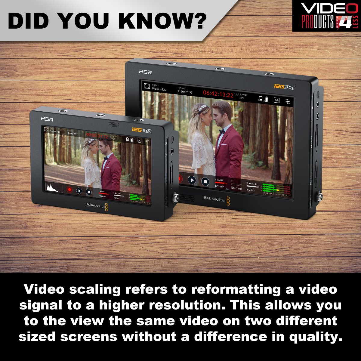 OfficialVp4l's tweet photo. Imagine blowing up video without video scaling technology! 😱

#didyouknow #didyouknowdaily #trivia #techfacts #techtrivia #themoreyouknow #BlackmagicDesign #videoassist #videoscaling #videomonitoring #videoresolution #videoquality #filmmaking #footage #video #filmequipment https://t.co/aVDCH1PsYh