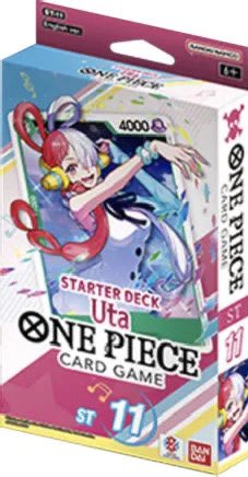Lukescatllc's tweet photo. We just got more One Piece Card Game Uta Starter Deck St-11 available for preorder at $19.99 releasing this Friday. 

Preorder yours here:

https://t.co/oBeAhBW3RE https://t.co/JRvl3UI8rV