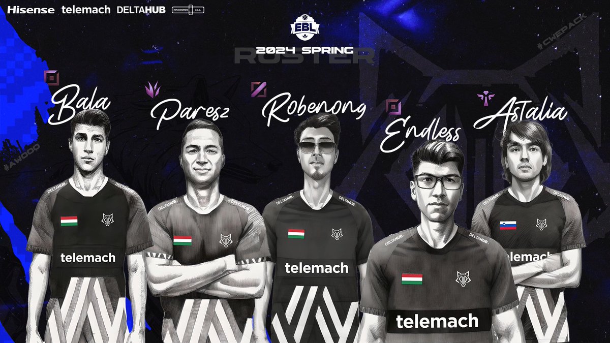 Cyber Wolves - Esports (@cyberwolves_si) on Twitter photo Redemption year.
Featuring our new team for #EBL <a href="/FortunaEsports/">Fortuna Esports #EBL2025</a>
TOP - <a href="/balatoplaner/">bala</a> - Aron Balogh 🇭🇺
JNG - <a href="/PareszLoL/">Paksai Bálint</a> - Bálint Paksai 🇭🇺
MID - <a href="/Robenong/">Robenong</a> - Róbert Malecz 🇭🇺
ADC - <a href="/EndlessV4/">Endless v4</a> - Bence Tóth-Szeles 🇭🇺
Support - <a href="/ExerathY_v2/">Astalia_v2</a> - Aljaž Lukman 🇸🇮
#cwepack #cwe #awooo Redemption year.
Featuring our new team for #EBL <a href="/FortunaEsports/">Fortuna Esports #EBL2025</a>
TOP - <a href="/balatoplaner/">bala</a> - Aron Balogh 🇭🇺
JNG - <a href="/PareszLoL/">Paksai Bálint</a> - Bálint Paksai 🇭🇺
MID - <a href="/Robenong/">Robenong</a> - Róbert Malecz 🇭🇺
ADC - <a href="/EndlessV4/">Endless v4</a> - Bence Tóth-Szeles 🇭🇺
Support - <a href="/ExerathY_v2/">Astalia_v2</a> - Aljaž Lukman 🇸🇮
#cwepack #cwe #awooo