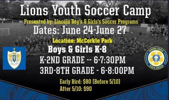 GLHS Boys Soccer (@glhssoccer) on Twitter photo We are excited to co-host our annual Lions Youth Soccer Camp with <a href="/glhswomensoccer/">Gahanna Girls Soccer</a> on June 24 -27! You can sign up at glhssoccer.teamapp.com See you there! #GLBS 🦁⚽️ We are excited to co-host our annual Lions Youth Soccer Camp with <a href="/glhswomensoccer/">Gahanna Girls Soccer</a> on June 24 -27! You can sign up at glhssoccer.teamapp.com See you there! #GLBS 🦁⚽️