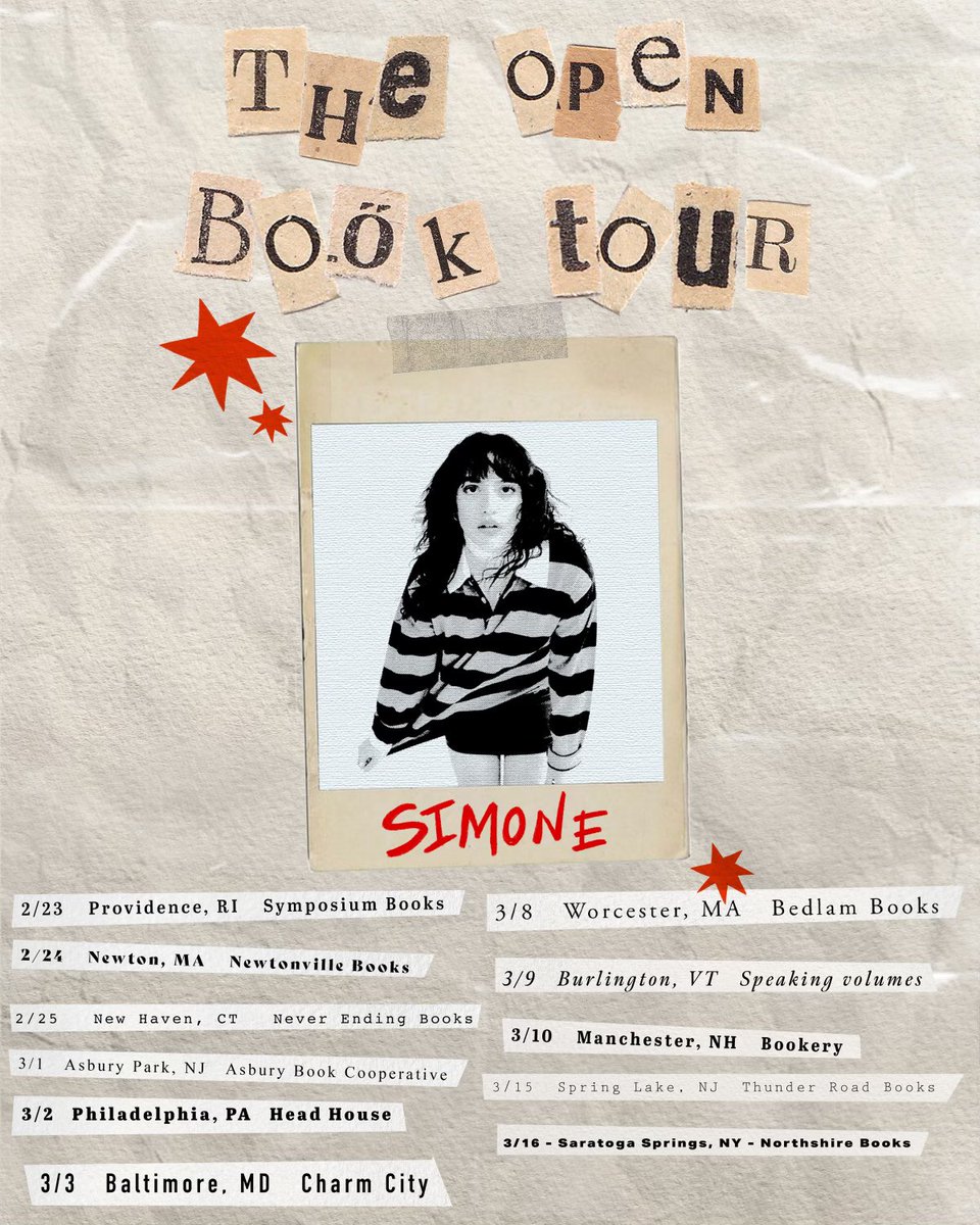 We’re excited to host singer-songwriter @__justsimone who is on a bookstore tour across the north east and will be performing songs from her forthcoming EP at our store on Friday February 23rd! RSVP: laylo.com/simone/m/Crr66