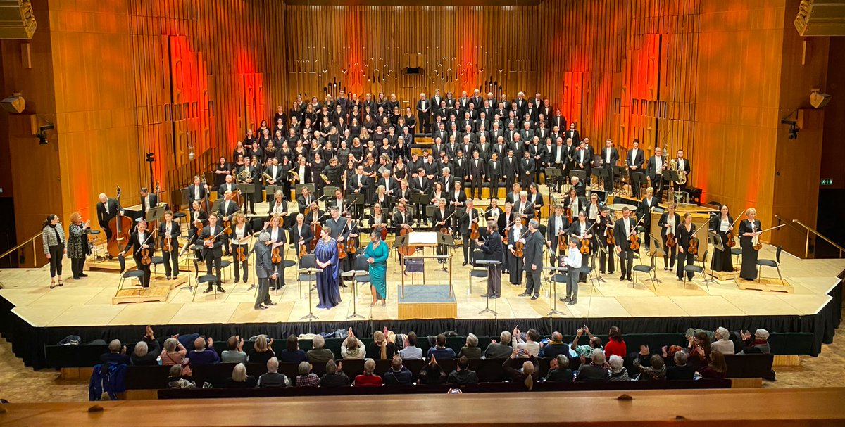 In the presence of musical greatness last night with @LSChorus @londonsymphony @spconnolly @GeraldFinley @fatboyclayton @MasabaneCecilia and of course Sir Antonio Pappano for Elijah - what a journey @BarbicanCentre and they do it all again on Thursday…