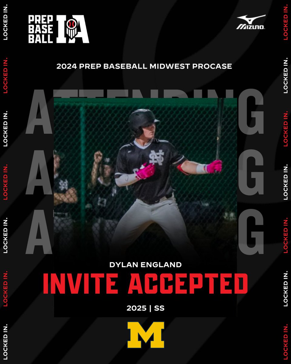 PrepBaseballIA's tweet photo. 𝗠𝗶𝗱𝘄𝗲𝘀𝘁 𝗣𝗿𝗼𝗰𝗮𝘀𝗲: 2025 SS Dylan England (TPH Academy, IA)

𝙄𝙉𝙑𝙄𝙏𝙀 𝘼𝘾𝘾𝙀𝙋𝙏𝙀𝘿

🔜 @umichbaseball commit 
📊 Ranked 3rd in Iowa
👤 https://t.co/dRy50sD0mf

@dylan_england16 | @PrepBaseball https://t.co/jzKju41ggF