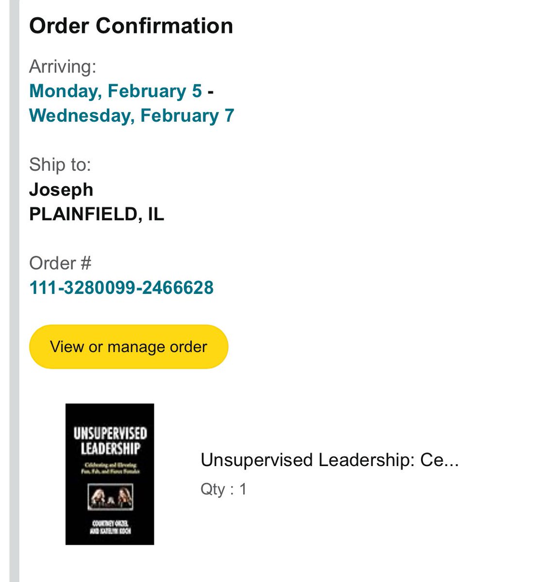 Dr. Joe Sweeney (@joseph_sweeneyc) on Twitter photo Do yourself a favor and snag your copy of Unsupervised Leadership! Let’s take this up to number 1 on Amazons Top New Releases! <a href="/kwasnykate/">Dr. Kate Koch</a> <a href="/drorzel/">Dr. Courtney Orzel</a> Do yourself a favor and snag your copy of Unsupervised Leadership! Let’s take this up to number 1 on Amazons Top New Releases! <a href="/kwasnykate/">Dr. Kate Koch</a> <a href="/drorzel/">Dr. Courtney Orzel</a>