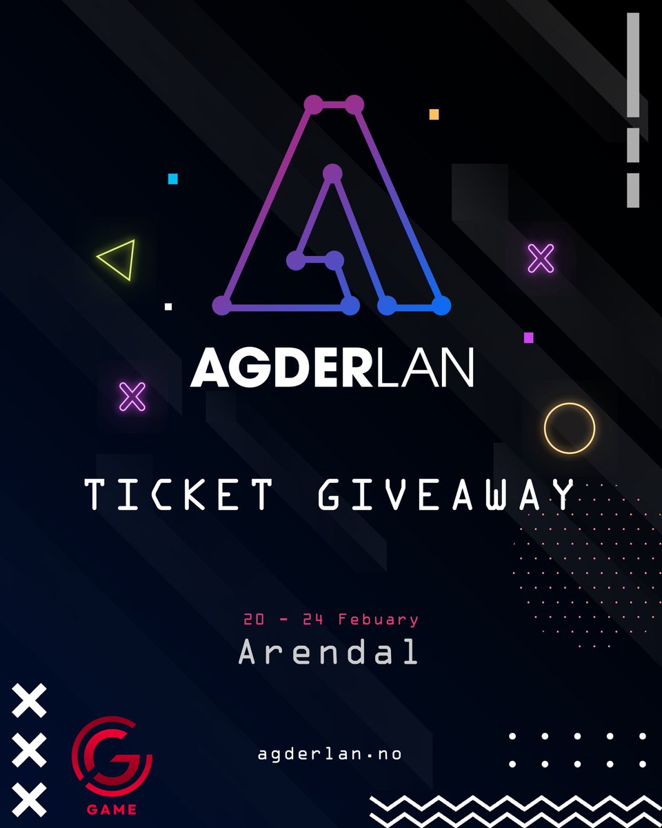 We're GIVING AWAY 2 tickets to this year's AgderLAN!

To enter, Like this post, Comment why you want to attend the LAN, and we'll enter you into a draw to win!

Winners will be announced on February 4th.

#academicesports #UiAEsport #UiA #gaming #esports