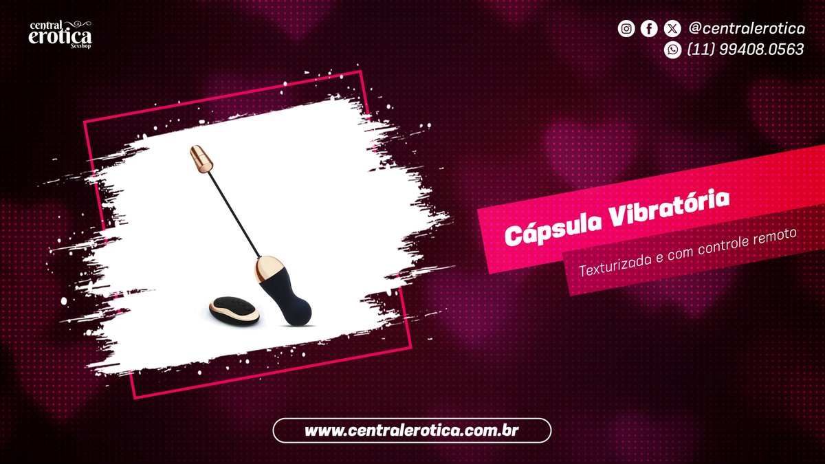 centralerotica's tweet image. Ideal para apimentar sua intimidade de uma forma incrível. 🤤🔥

🌐 centralerotica.com.br/para-elas/vibr…

📲 WhatsApp: (11) 99408-0563
🇧🇷 Envio imediato para todo o Brasil!
🛵 SP/Capital em até 3 horas!

#CentralErótica #SexShop #Cápsula #Texturizada #Recarregável #Wireless #ControleRemoto