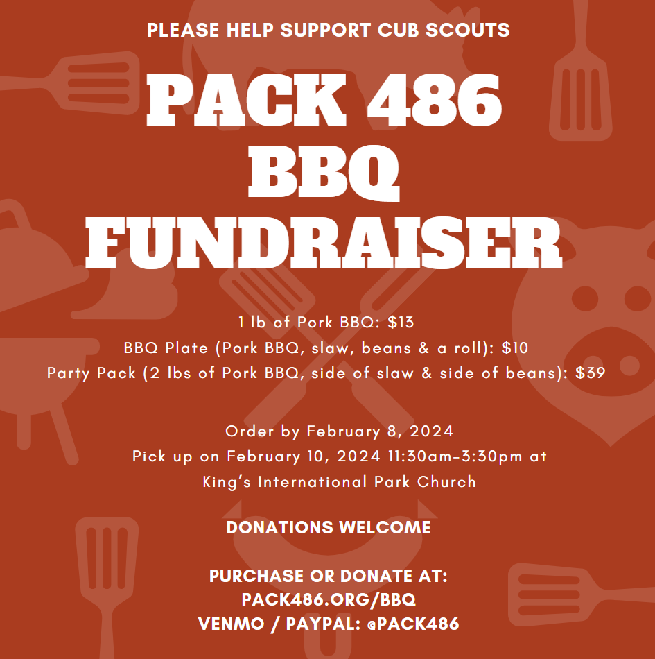🎉Dive into the ultimate BBQ experience with our exclusive family bundle deal! Limited quantities, maximum flavor. Don't miss out on this sizzling offer – order your BBQ bundle now! 🍗🔥 #BBQBundle #CubScoutDelight #Pack486 Link: pack486.org/bbq