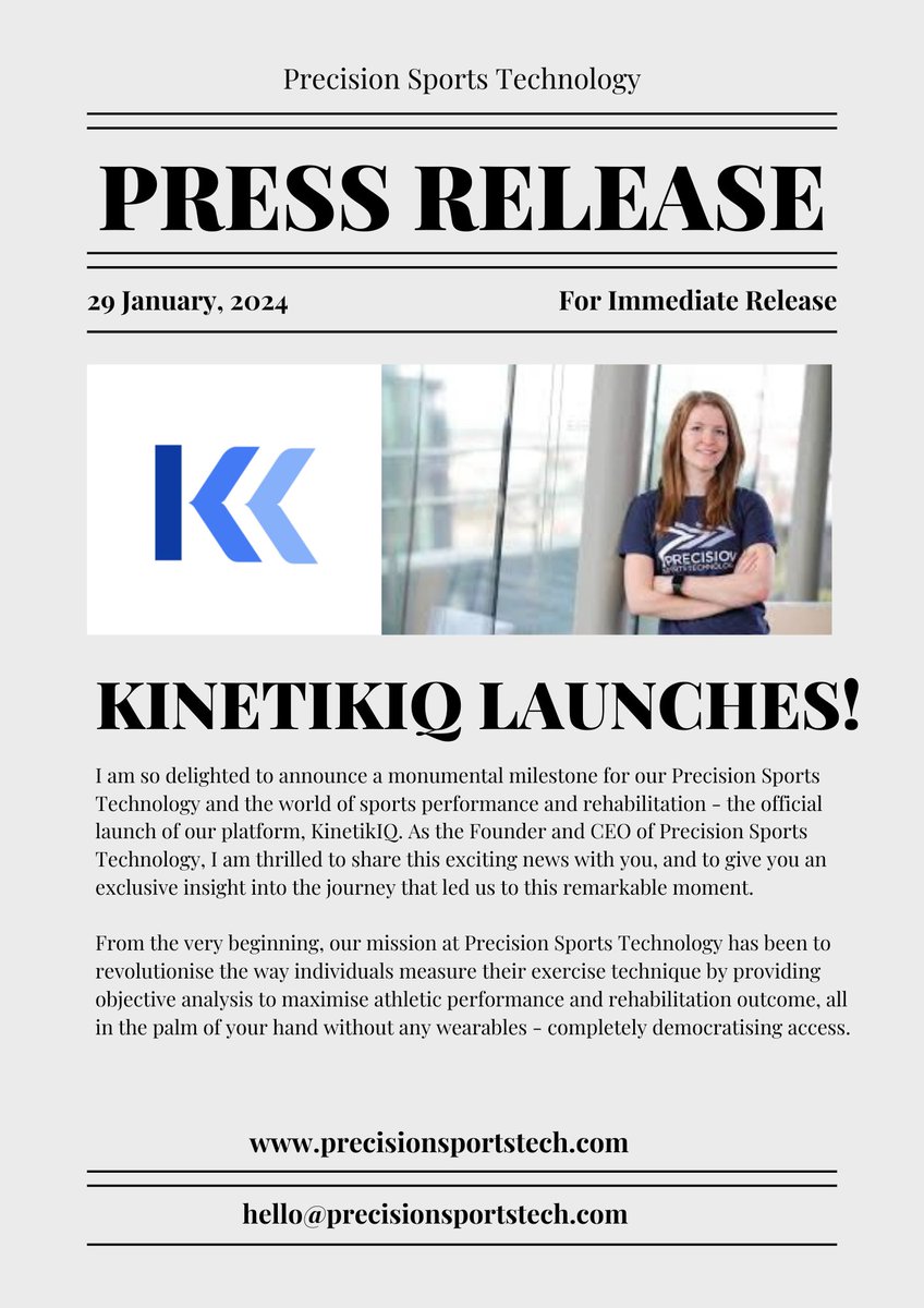 🚀 Exciting Update: KinetikIQ is now live! 🌐

Thrilled to share that KinetikIQ is officially launched. Hear directly from our CEO, Emma Meehan, as she discusses the vision and journey behind KinetikIQ. 🎙️

precisionsportstech.com/blogs/news/kin…