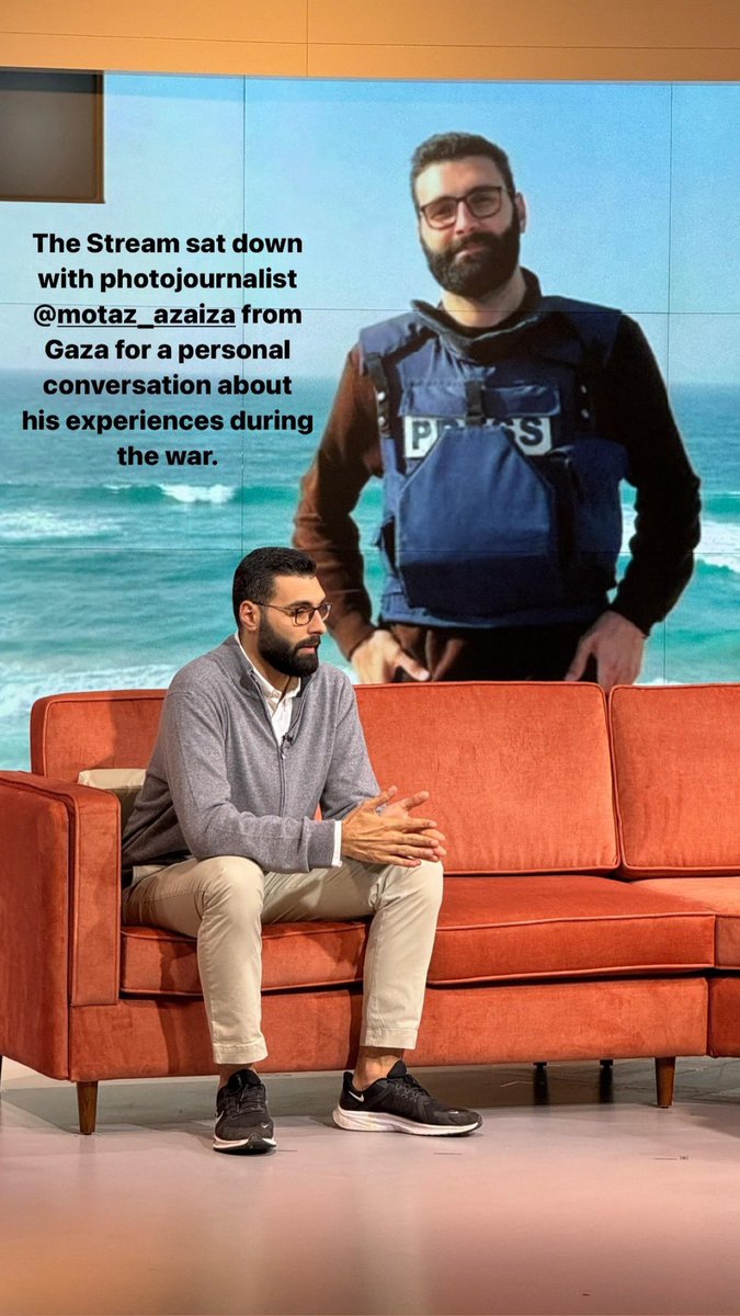 motazazaiza9's tweet photo. Today, I sat down with @AJStream for a personal conversation about my experiences during the war. https://t.co/2j6DfXPDXX