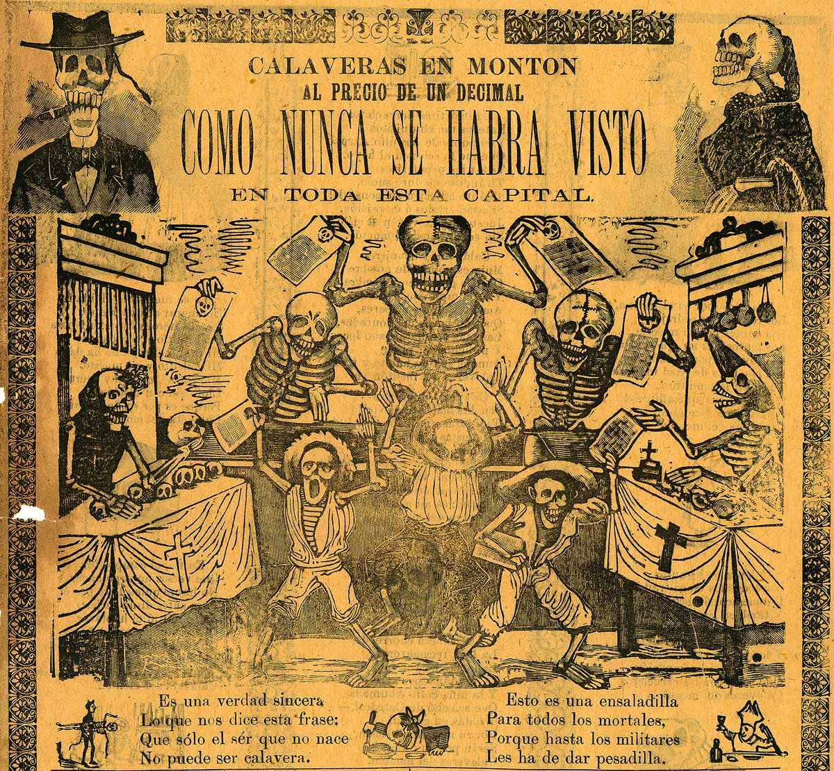 La obra de José Guadalupe Posada representa una crónica del acontecer social y político de México a finales del siglo XIX y principios del XX. Su obra es considerada un referente de la mexicanidad. Lo recordamos en el aniversario de su natalicio, acontecido #UnDíaComoHoy de 1852.