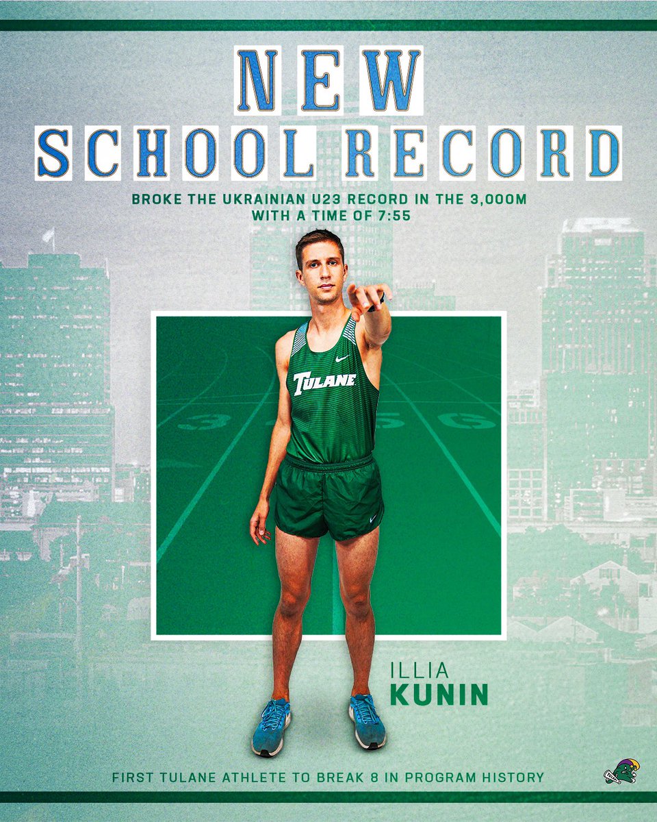 This weekend was RECORD BREAKING 🟣🟡🟢

1️⃣ School Record 
1️⃣ Ukrainian U23 Record 🇺🇦
6️⃣ Personal Records 

The Wave are ROLLING through this season‼️

#RollWave🌊 | #RunWave👟 | #SetTheStandard📈 | #nWo🏆